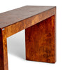 Burled Elm Console Table from Italy