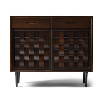 Woven Front Cabinet by Edward Wormley for Dunbar