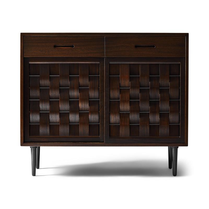 Woven Front Cabinet by Edward Wormley for Dunbar