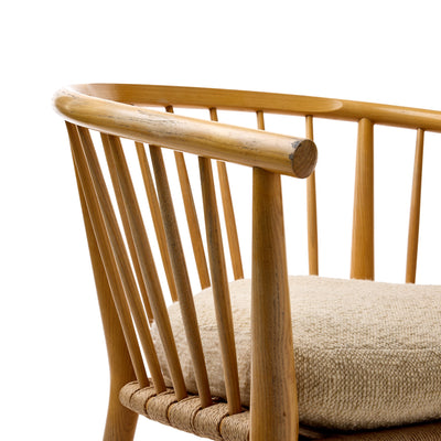 Pair of Spindle Back Ash Lounge Chairs by Hans J. Wegner for PP Møbler