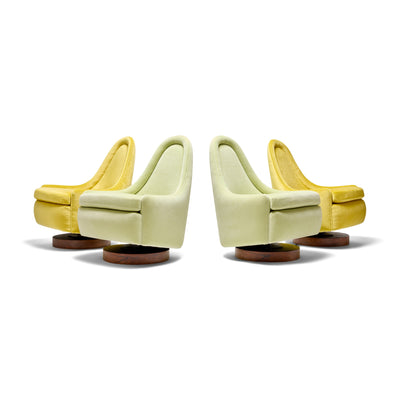 A Swivel Tilt and Rock Slipper Chair by Milo Baughman for Thayer Coggin Inc, 1960s