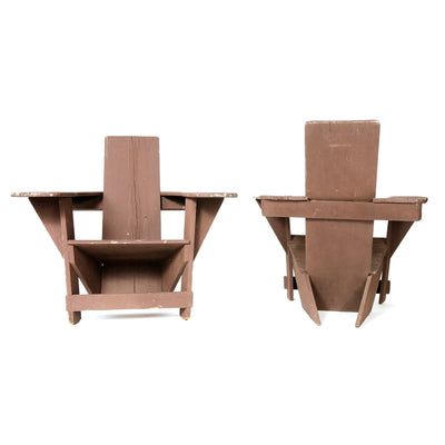 Pair of Original 'Westport' Lounge Chairs by Thomas Lee for Harry Bunnell, 1904