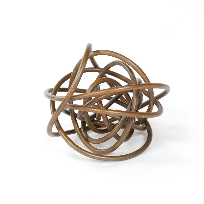 Sculpture of Intertwined Copper Rod