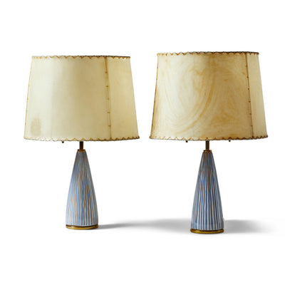 Pair of Ceramic Table Lamps from Italy