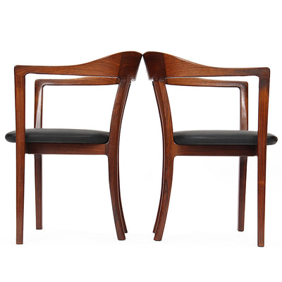 Pair of Rosewood Armchairs by Ole Wanscher for A.J. Iversen