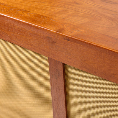 Teak Tambour Sideboard by Johannes Aasbjerg, 1960s