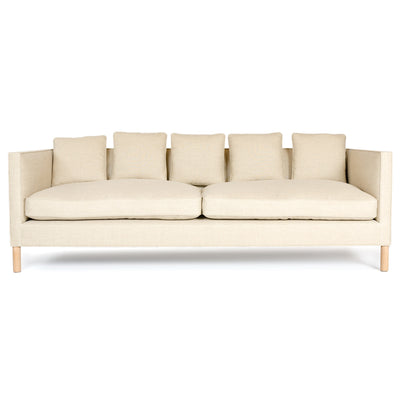 The ‘Tuxedo Sofa’ in Natural Linen by WYETH, Made to Order