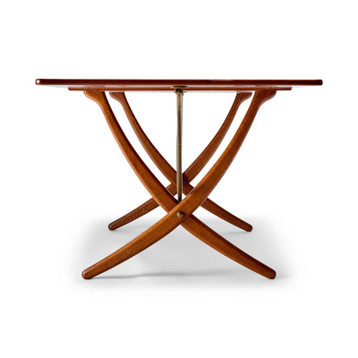 Teak and Oak Drop Leaf Table AT-304 by Hans J. Wegner for Andreas Tuck