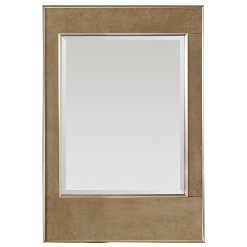 Suede Mirror by LaBarge, 1950s