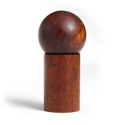 Geometric Teak Salt and Pepper Shakers from Denmark