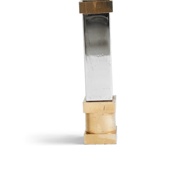 A Glamorous Chrome and Bronze Bookshelf /Étagère (pair available) from France, 1970s