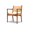 Teak Arm Oak Frame Armchair by Hans J. Wegner for Johannes Hansen, 1950s