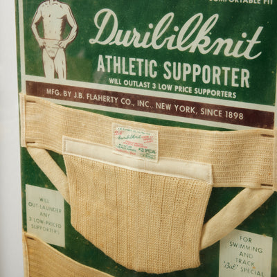 Original Duribilknit Athletic Supporter Merchandising Display for J. B. Flaherty Co.