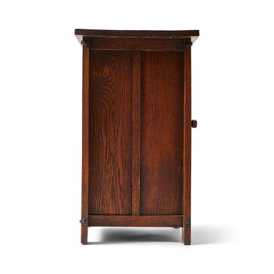 Solid Oak Storage Cabinet or Side Table for H. T. Cushman - WYETH