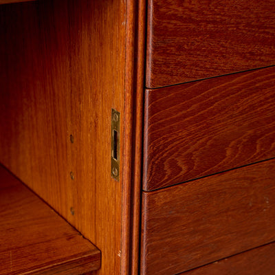 Hvidt & Nielsen Tambour Credenza by Peter Hvidt & Orla Mölgaard-Nielsen for Soborg Mobler, 1957