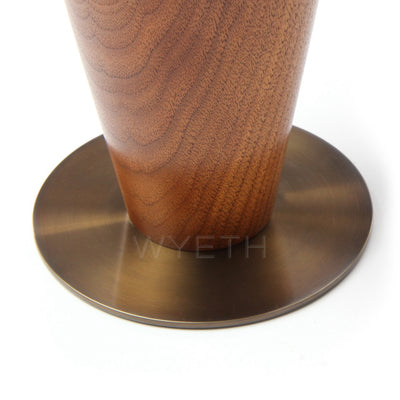 Turned Teak Table Lamp from Denmark