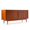 Teak Tambour Sideboard by Johannes Aasbjerg, 1960s