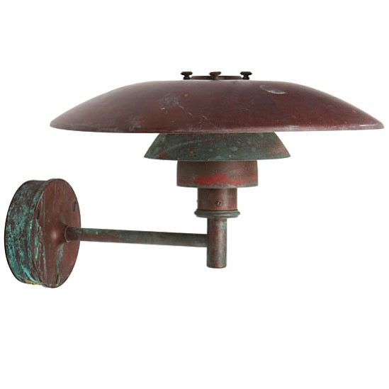 Copper Wall Sconce by Poul Henningsen for Louis Poulsen