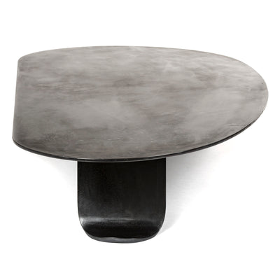 Chrysalis No. 1 Low Table in Blackened Steel with Zinc Finish by WYETH, Made to Order