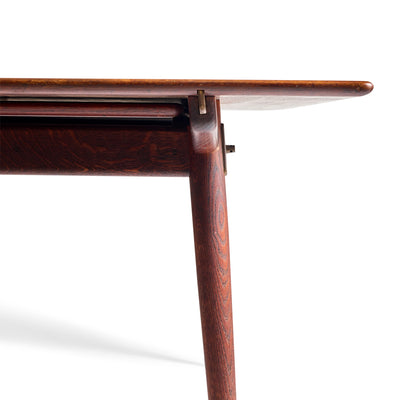 Teak and Oak Extension Dining Table by Hans J. Wegner for Johannes Hansen