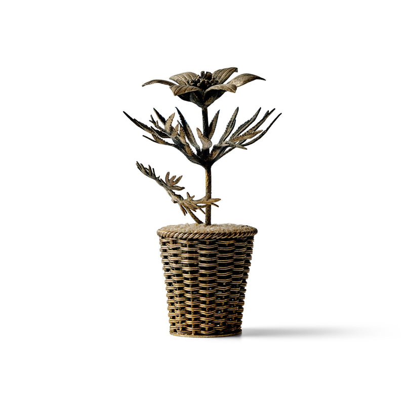 Sterling Flower Pot Sculpture by Janna Thomas for Tiffany