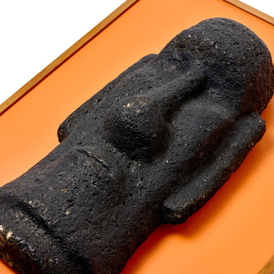 Lava Stone Mounted Sculpture from USA, 1960's