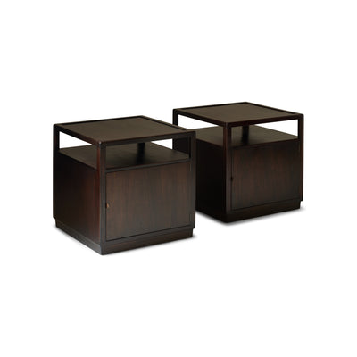 Two Tiered End Table Cabinet by Edward Wormley for Dunbar, 1950s