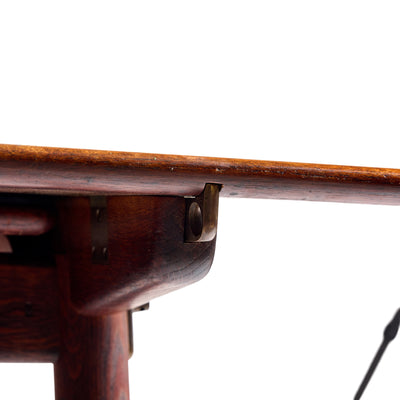 Teak and Oak Extension Dining Table by Hans J. Wegner for Johannes Hansen