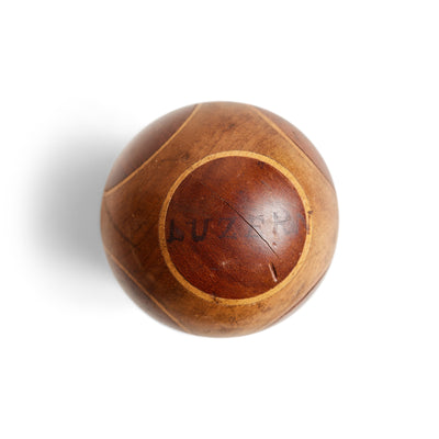 Antique Wooden Ball from Switzerland