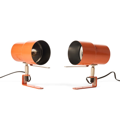 Pair Of Orange Sconces by Hans-Agne Jakobsson, 1960's