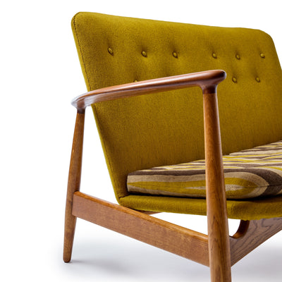 Danish Modernist Settee by Arne Vodder for Bovirke