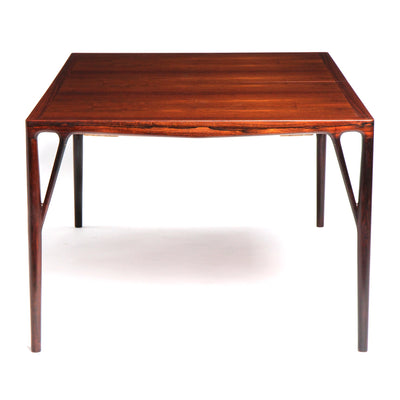 Cabinetmaker Made Rosewood Extension Dining Table by Vestergaard Jensen for Peder Pedersen, 1959