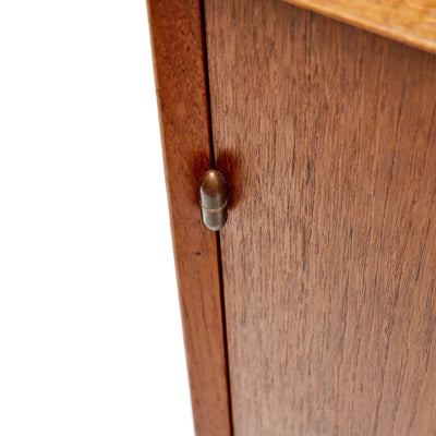 A Solid Teak Two Door Storage Cabinet by Peter Hvidt & Orla Mölgaard-Nielsen - WYETH