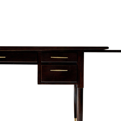 Walnut Desk with Drawers and Extension by Edward Wormley for Dunbar, 1950s