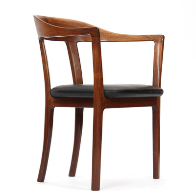 Pair of Rosewood Armchairs by Ole Wanscher for A.J. Iversen