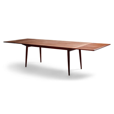 Teak and Oak Extension Dining Table by Hans J. Wegner for Johannes Hansen