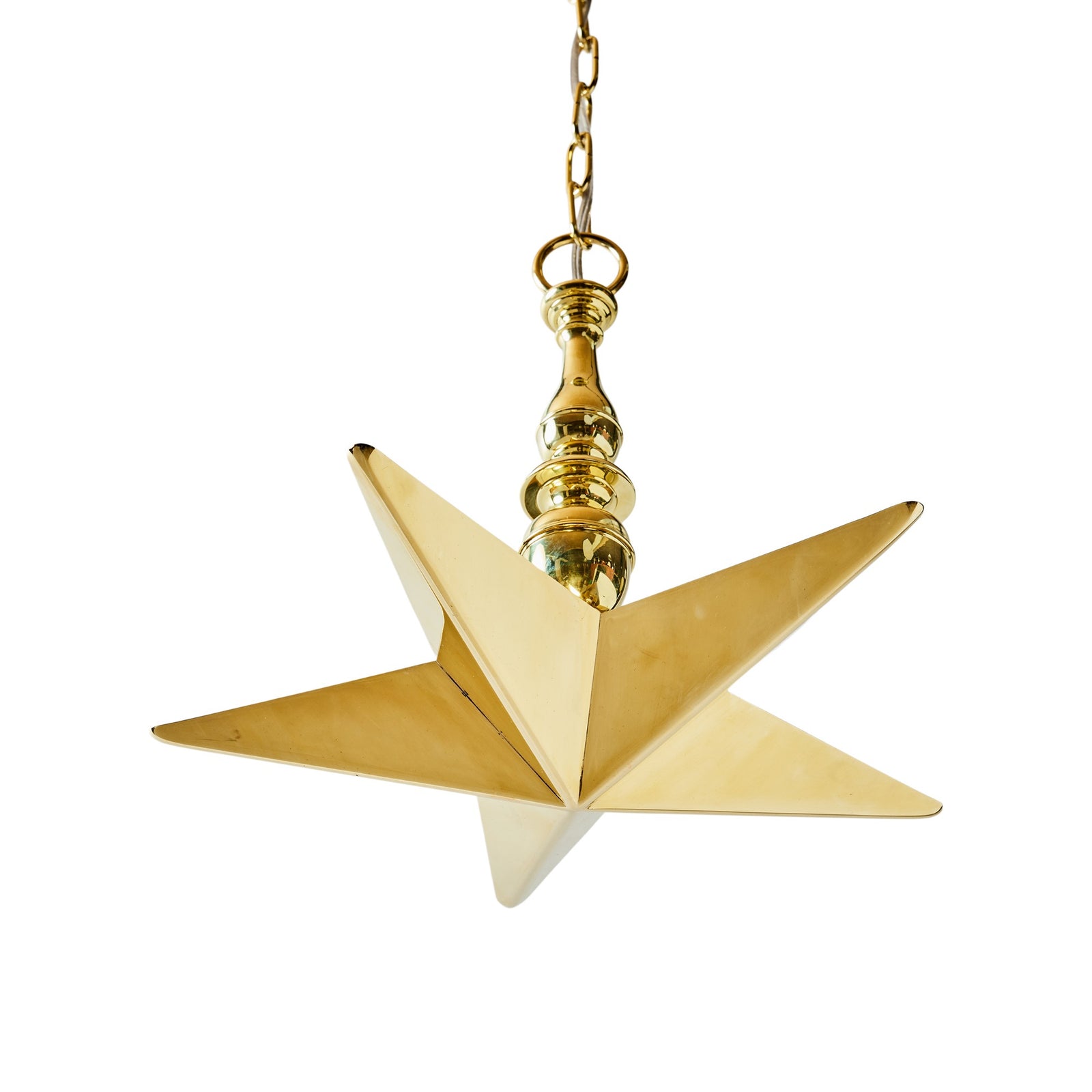 Solid Cast Bronze Star Pendant Fixture by USA