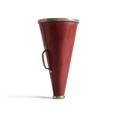 Vintage All-American Cheerleader’s Megaphone: A Crimson Icon of Americana for Rawlings Mfg. Co.