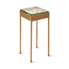 Glass Block Cocktail Table in Darkened Bronze with Round Legs by WYETH, Made to Order