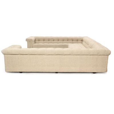 Unique 3 Side 'Party' Chesterfield Sofa by Edward Wormley for Dunbar