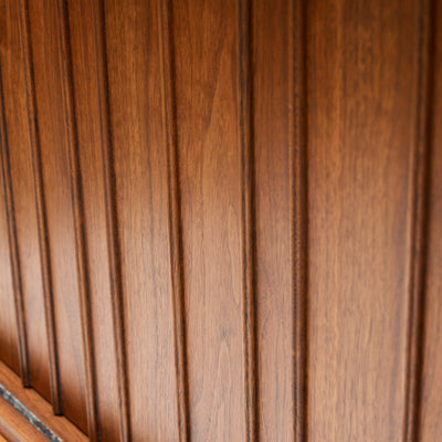 A Corner Walnut Sideboard With Tambour Doors by Edward Wormley for Dunbar, 1950's