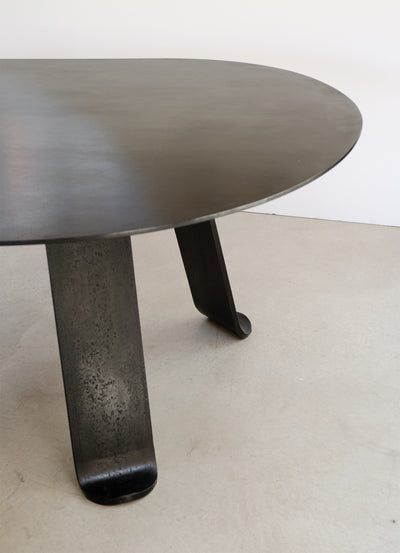 Chrysalis No. 1 Dining Table / Desk in Blackened Steel by WYETH, Made to Order