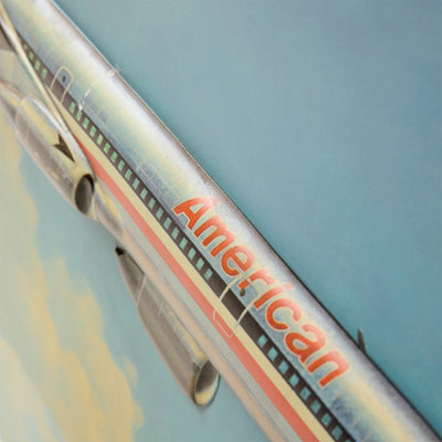 Vintage American Airlines Artwork by Bob Cunningham for American Airlines, 1970's