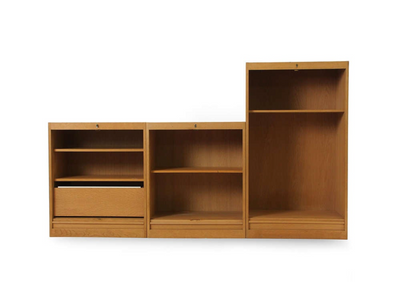 Tambour Front Home Office Cabinet by Hans J. Wegner for Johannes Hansen