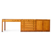 Unique Desk and Cabinet Storage Ensemble by Hans J. Wegner for Johannes Hansen, 1947