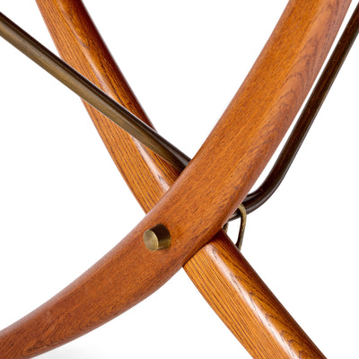 Teak and Oak Drop Leaf Table AT-304 by Hans J. Wegner for Andreas Tuck