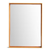 Original ‘Thin Line’ Solid Wood Mirror with Leather Trim by WYETH, Made to Order