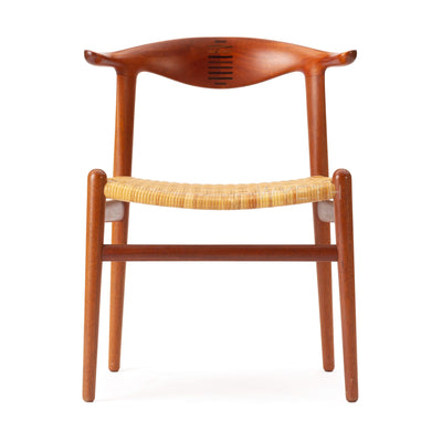 Teak Cow Horn Chair by Hans J. Wegner for Johannes Hansen, 1952