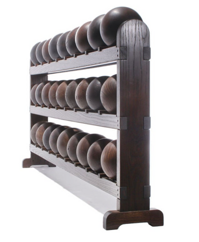 Oak Bowling Ball Rack Room Divider by WYETH, Made to Order