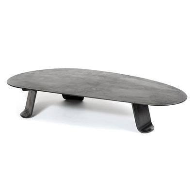 Chrysalis No. 1 Low Table in Blackened Steel with Zinc Finish by WYETH, Made to Order